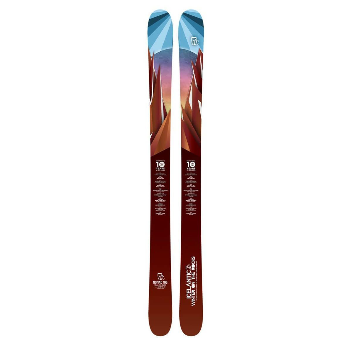 アイスランティック ICELANTIC　10-Year WOTR Nomad 105 ノマド 105 Limited Collection　スキー板 単品  詳細2