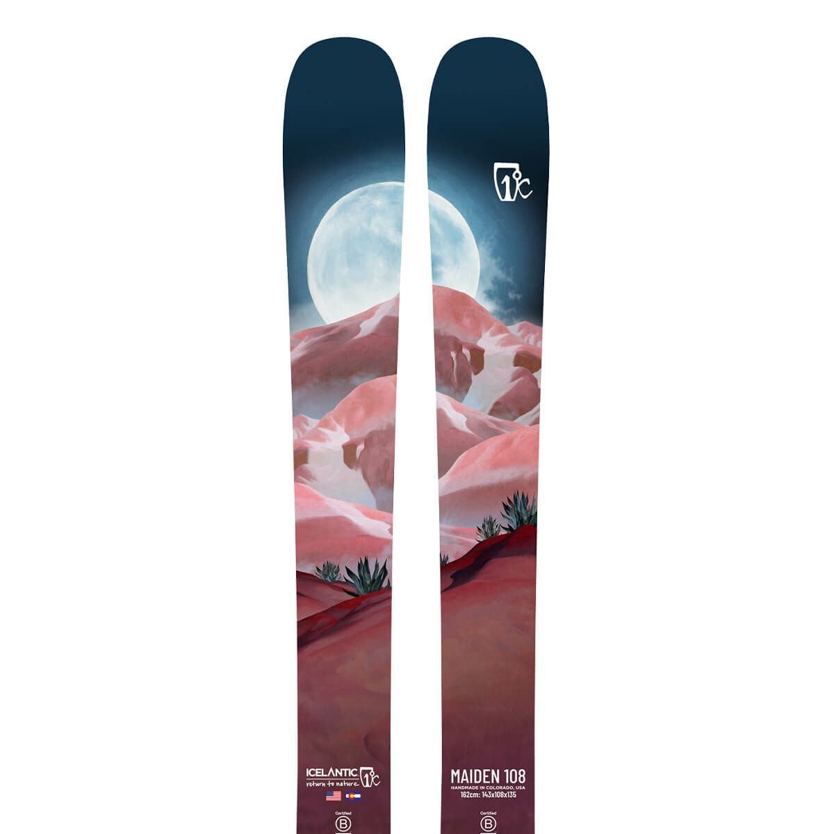 アイスランティック ICELANTIC　MAIDEN 108 メイデン 108　スキー板 単品 2024-2025