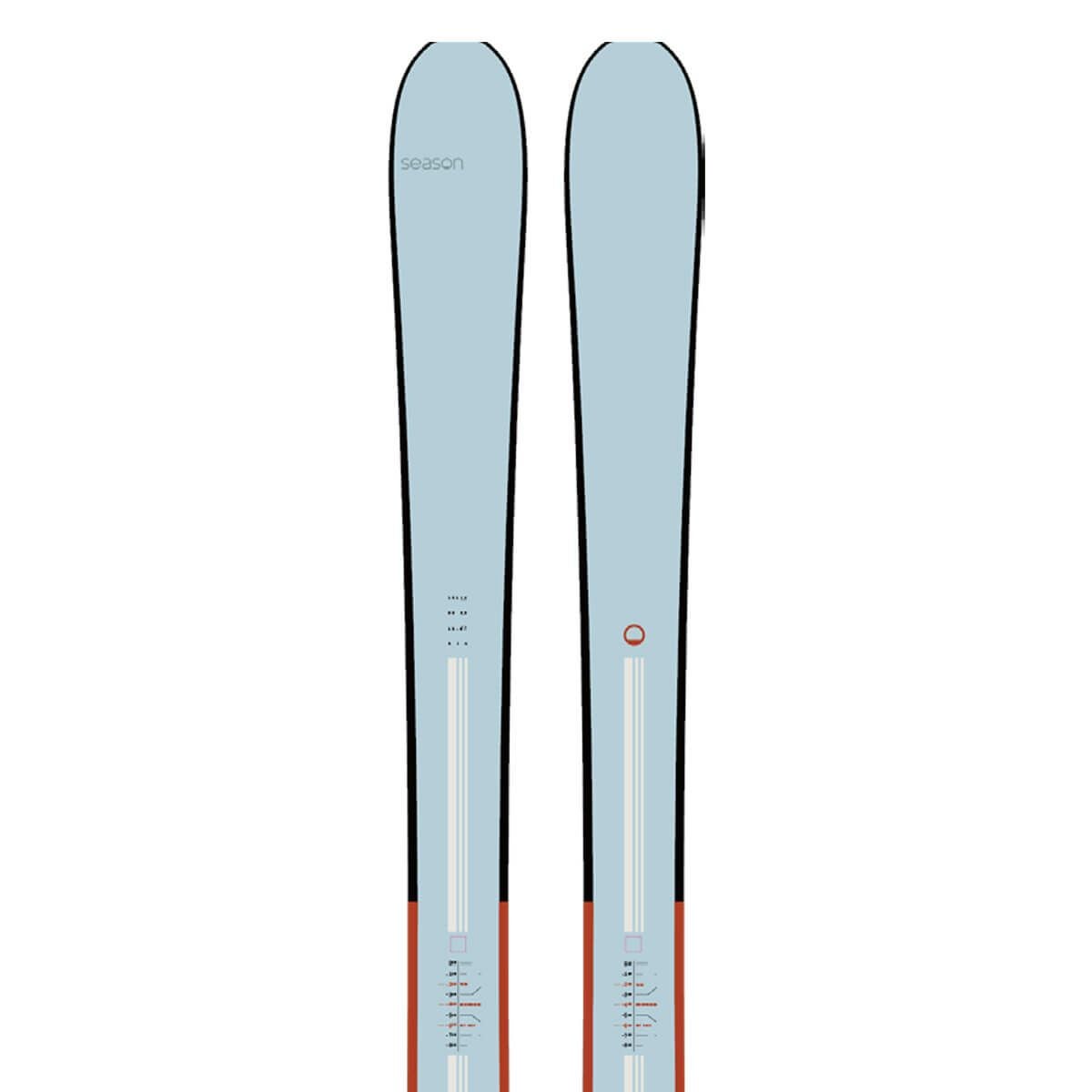 シーズン SEASON　Kin キン Blue　スキー板 単品 2025-2026