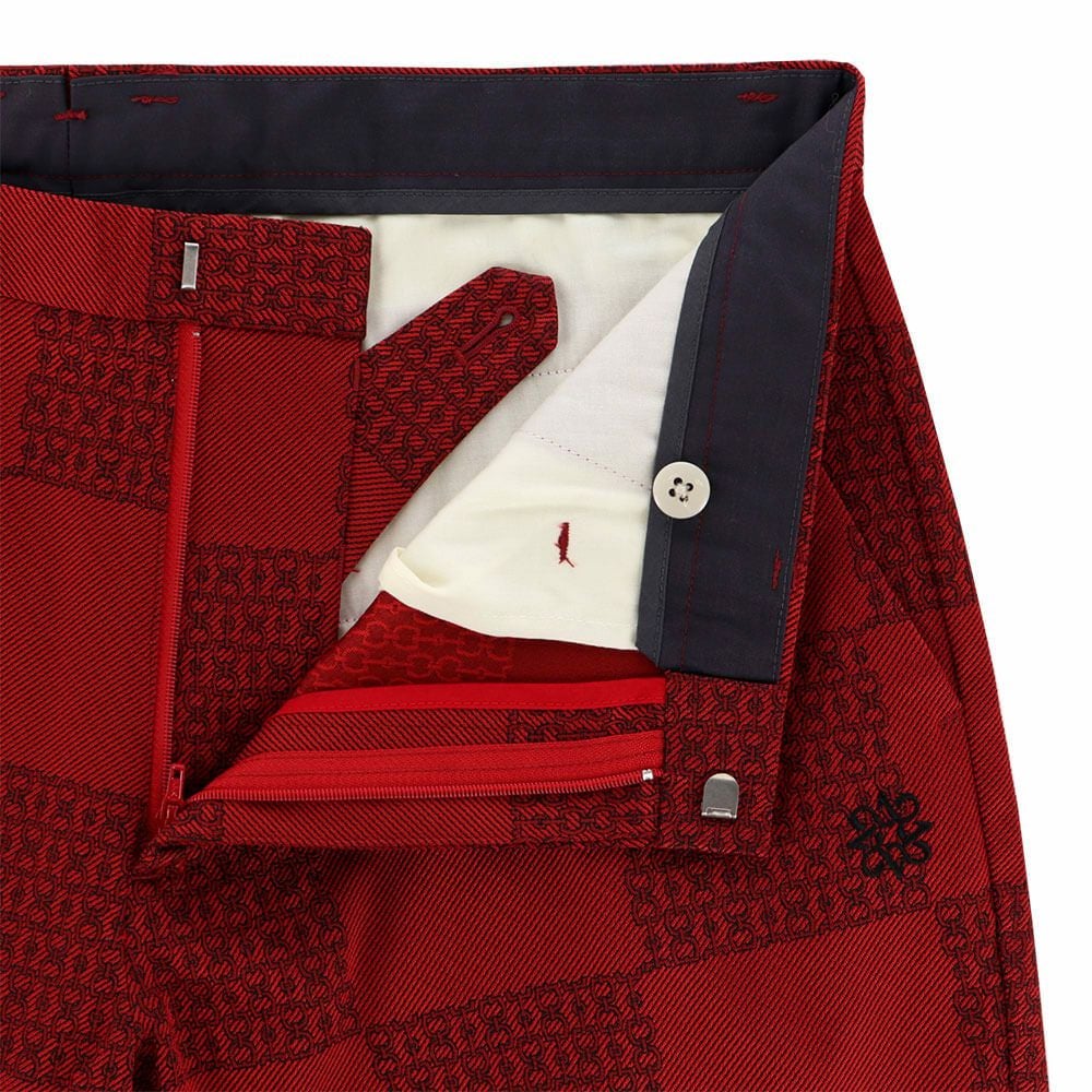 セントアンドリュース St ANDREWS　メンズ ホースビット柄 ストレッチ ロングパンツ 042-1231003 詳細10