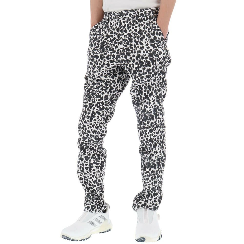 セントアンドリュース St ANDREWS　メンズ レオパード ジャガード ストレッチ ロングパンツ 042-1231005 ホワイト 詳細3