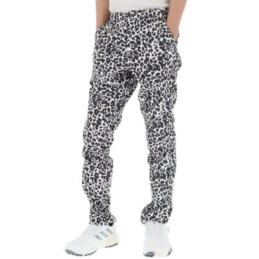 セントアンドリュース St ANDREWS　メンズ レオパード ジャガード ストレッチ ロングパンツ 042-1231005 ホワイト 詳細3