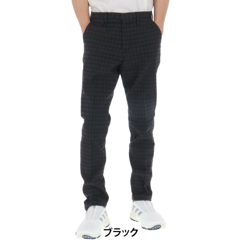 セントアンドリュース St ANDREWS　メンズ 変形千鳥 ジャガード ロングパンツ 042-2231011 詳細2