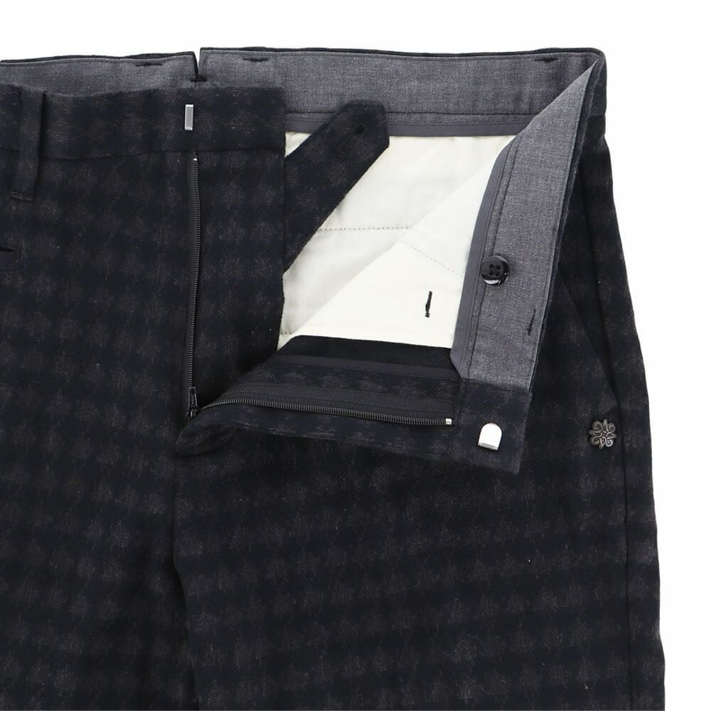 セントアンドリュース St ANDREWS　メンズ 変形千鳥 ジャガード ロングパンツ 042-2231011 詳細5