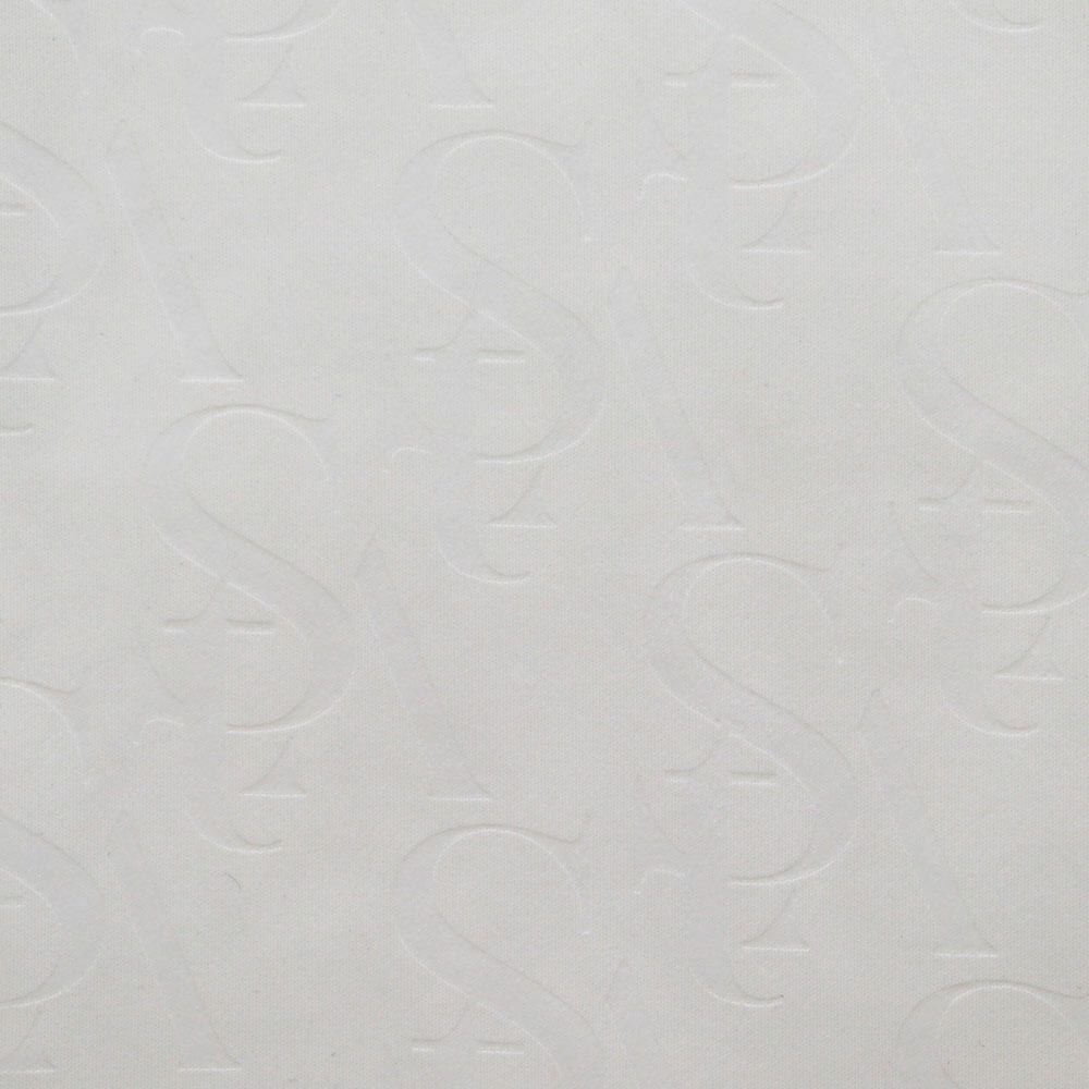 セントアンドリュース St ANDREWS　メンズ ロゴデザイン モノグラム柄 エンボスプリント 裏起毛 ボンディング ロングパンツ 042-2231155 ホワイト 詳細7