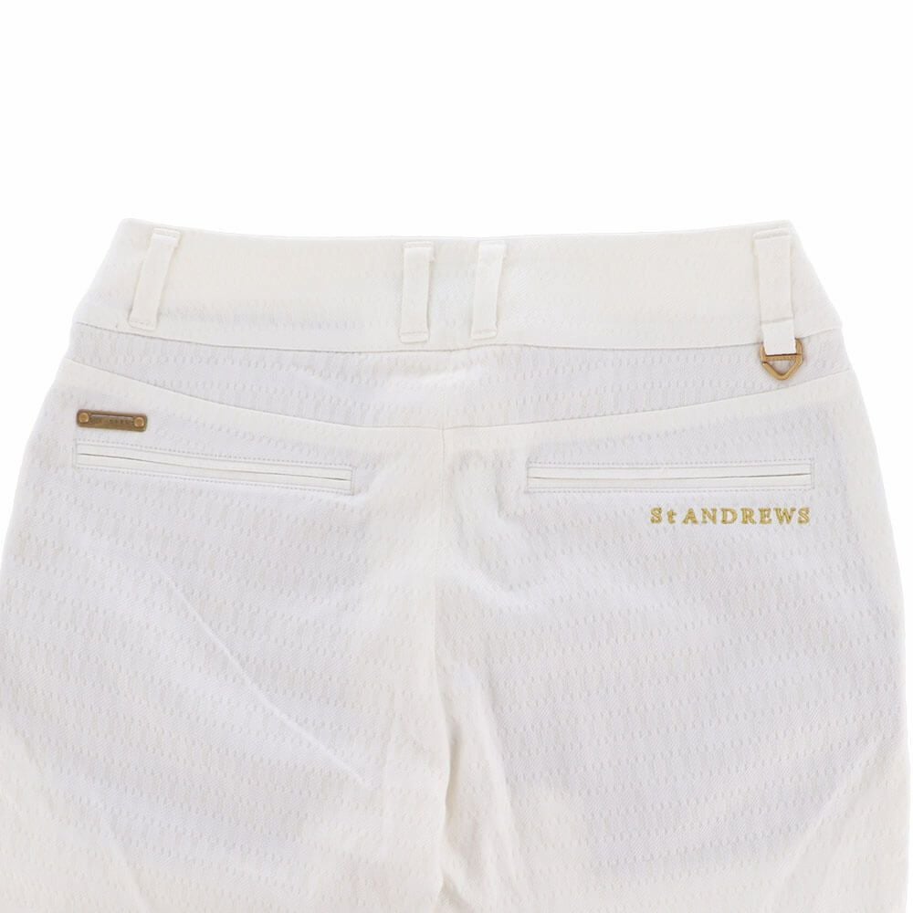 セントアンドリュース St ANDREWS　レディース 幾何学ジャガード ストレッチ ロングパンツ 043-1231002 詳細6