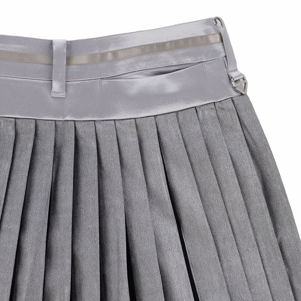 セントアンドリュース St ANDREWS　レディース ストライプ箔プリント プリーツ スカート 043-1234004 詳細4