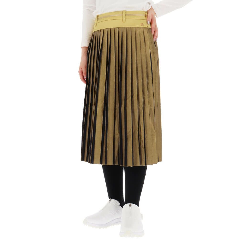 セントアンドリュース St ANDREWS　レディース ストライプ箔プリント プリーツ スカート 043-1234004 詳細7