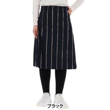 セントアンドリュース St ANDREWS　レディース ラメストライプ スカート 043-1234902 ブラック