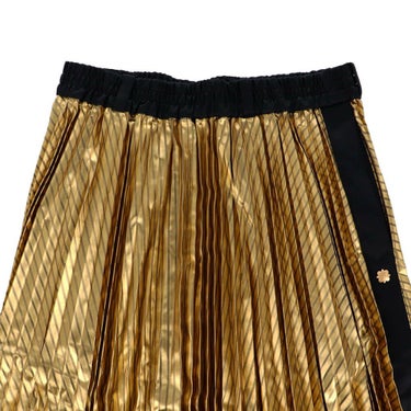 セントアンドリュース St ANDREWS　レディース サテンストライプ箔プリント プリーツ スカート 043-2234008 詳細3