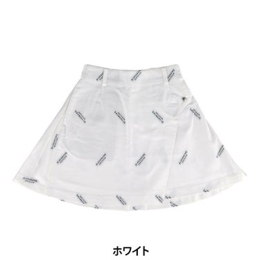 セントアンドリュース St ANDREWS　レディース ロゴジャガード スカート 043-2234902 ホワイト