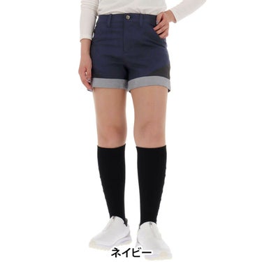 セントアンドリュース St ANDREWS　レディース スエード ショートパンツ 043-9232002 ネイビー