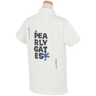 パーリーゲイツ PEARLY GATES　レディース バックプリント サッカーチェック 半袖 ポロシャツ 055-5260712　2025年モデル 詳細2