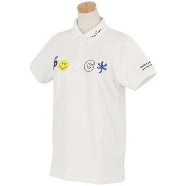 パーリーゲイツ PEARLY GATES　レディース バックプリント サッカーチェック 半袖 ポロシャツ 055-5260712　2025年モデル 詳細3