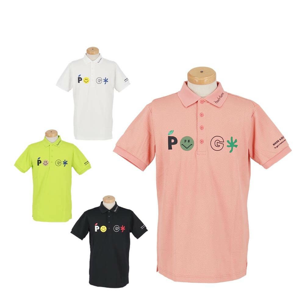 パーリーゲイツ PEARLY GATES　メンズ バックプリント サッカーチェック 半袖 ポロシャツ 053-5260711　2025年モデル 詳細1