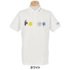 パーリーゲイツ PEARLY GATES　メンズ バックプリント サッカーチェック 半袖 ポロシャツ 053-5260711　2025年モデル ホワイト