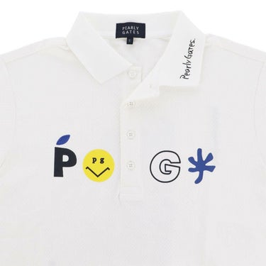 パーリーゲイツ PEARLY GATES　メンズ バックプリント サッカーチェック 半袖 ポロシャツ 053-5260711　2025年モデル 詳細4