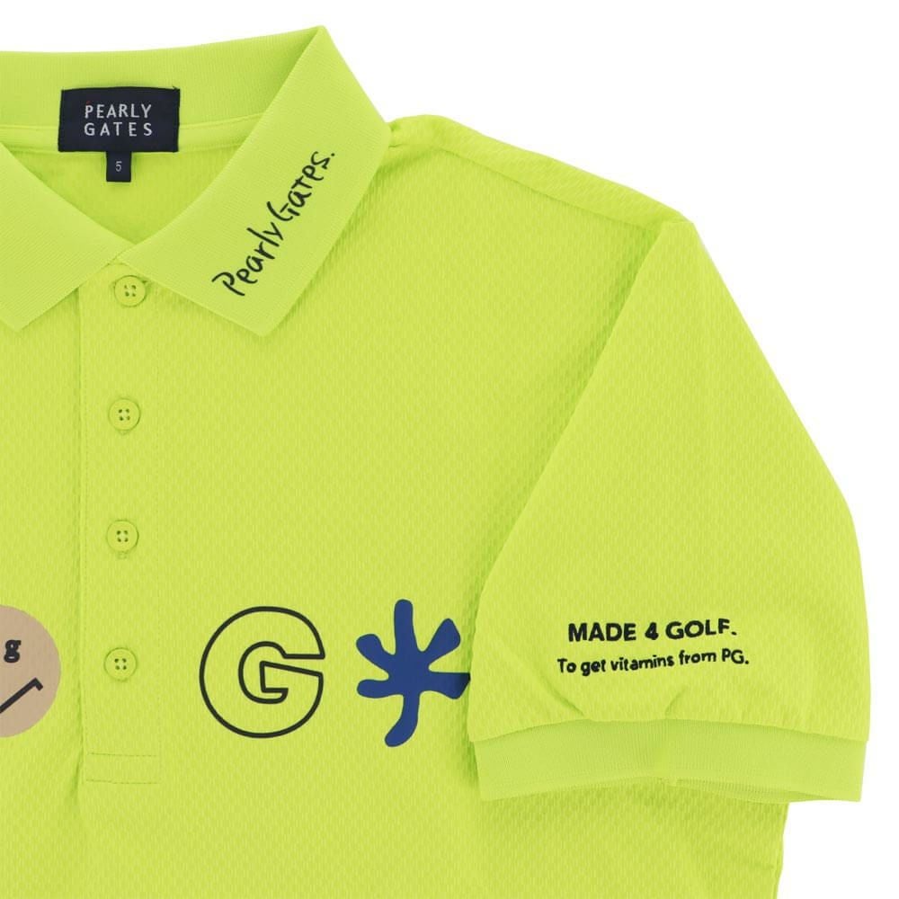 パーリーゲイツ PEARLY GATES　メンズ バックプリント サッカーチェック 半袖 ポロシャツ 053-5260711　2025年モデル 詳細9