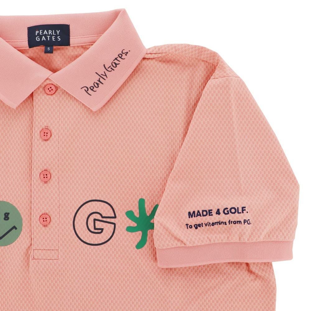 パーリーゲイツ PEARLY GATES　メンズ バックプリント サッカーチェック 半袖 ポロシャツ 053-5260711　2025年モデル 詳細12