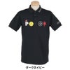 パーリーゲイツ PEARLY GATES　メンズ バックプリント サッカーチェック 半袖 ポロシャツ 053-5260711　2025年モデル ダークネイビー