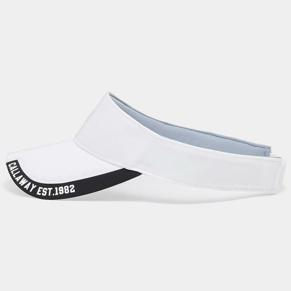 キャロウェイ Callaway　メンズ ロゴデザイン カラーブロック バイザー C24291112 1030 ホワイト　2024年モデル 詳細3