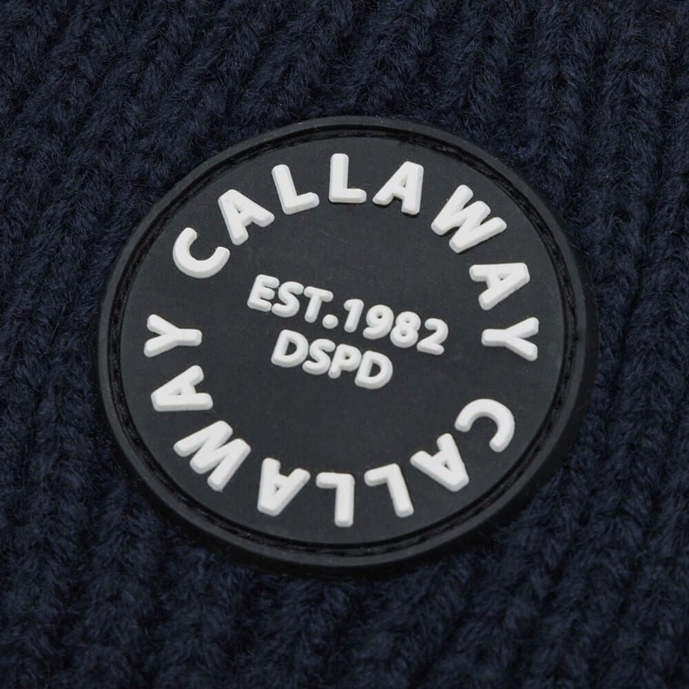 キャロウェイ Callaway　メンズ ニット ビーニー C24291125 1120 ネイビー　2024年モデル 詳細3