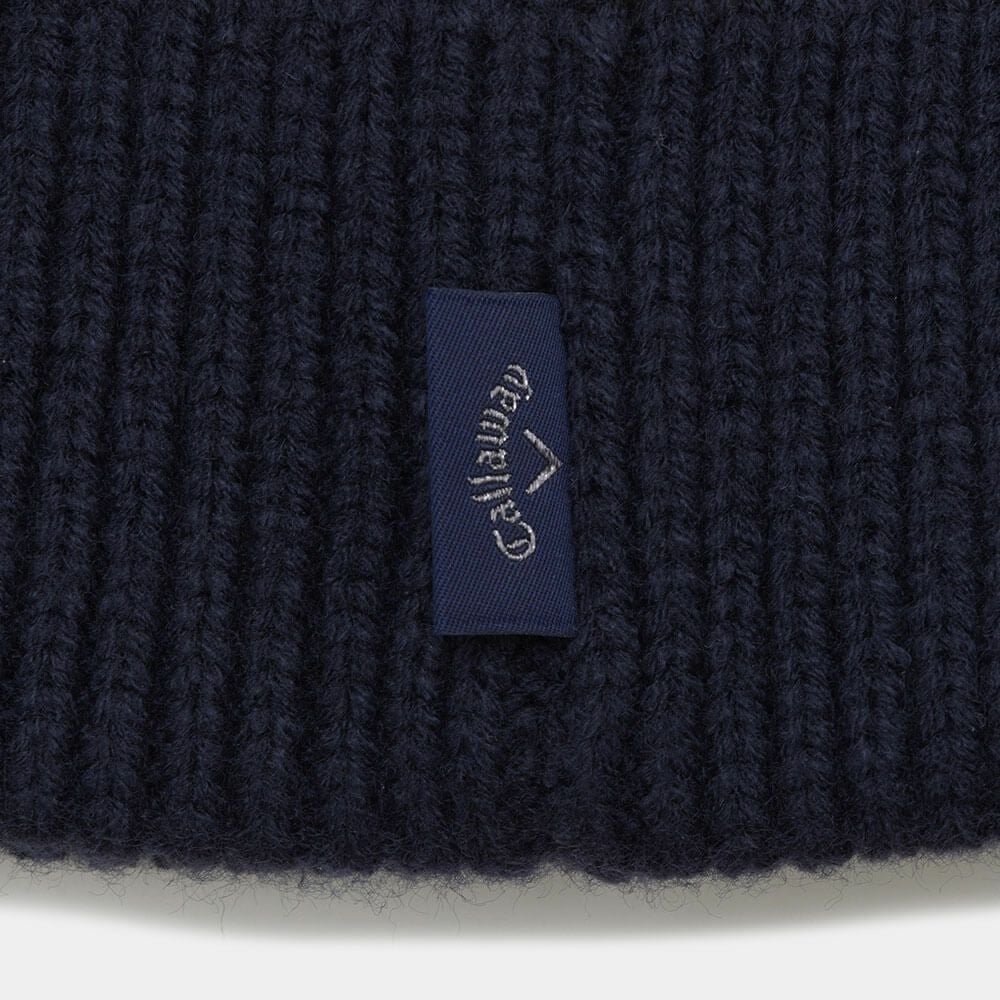 キャロウェイ Callaway　メンズ ニット ビーニー C24291125 1120 ネイビー　2024年モデル 詳細4