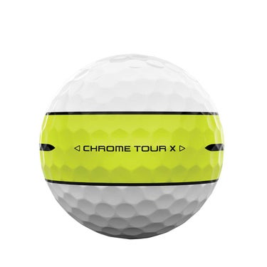 キャロウェイ CHROME TOUR X 360 STRIPE クロム ツアーX 2025年モデル　ゴルフボール　1ダース（12球入り） 360° イエロー ストライプ 詳細5