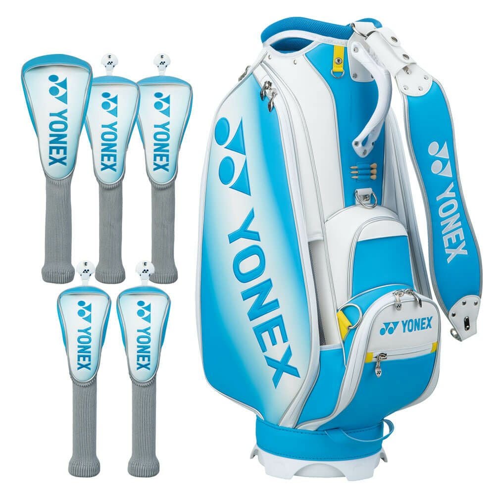 ヨネックス YONEX 岩井姉妹カラーモデル 岩井明愛プロモデル キャディバッグ＆ヘッドカバーセット CB4951LTS TQ ターコイズ 2025年モデル