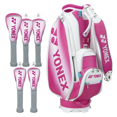ヨネックス YONEX　岩井姉妹カラーモデル 岩井千怜プロモデル キャディバッグ＆ヘッドカバーセット CB4951LTS MZ マゼンダ　2025年モデル マゼンダ