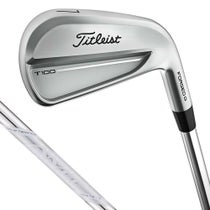 タイトリスト　T100 アイアン 2025年モデル　6本セット（＃5～9、PW） AMT TOUR WHITE スチールシャフト