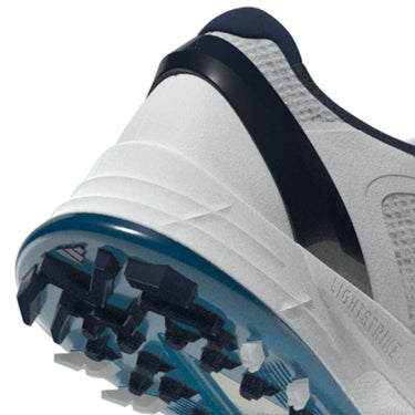 アディダス adidas　アディゼロ ゼッドジー 25 ロー ボア メンズ スパイクレス ゴルフシューズ OMX77 JS1767　2025年モデル ホワイト/インディゴ/シルバー 詳細7