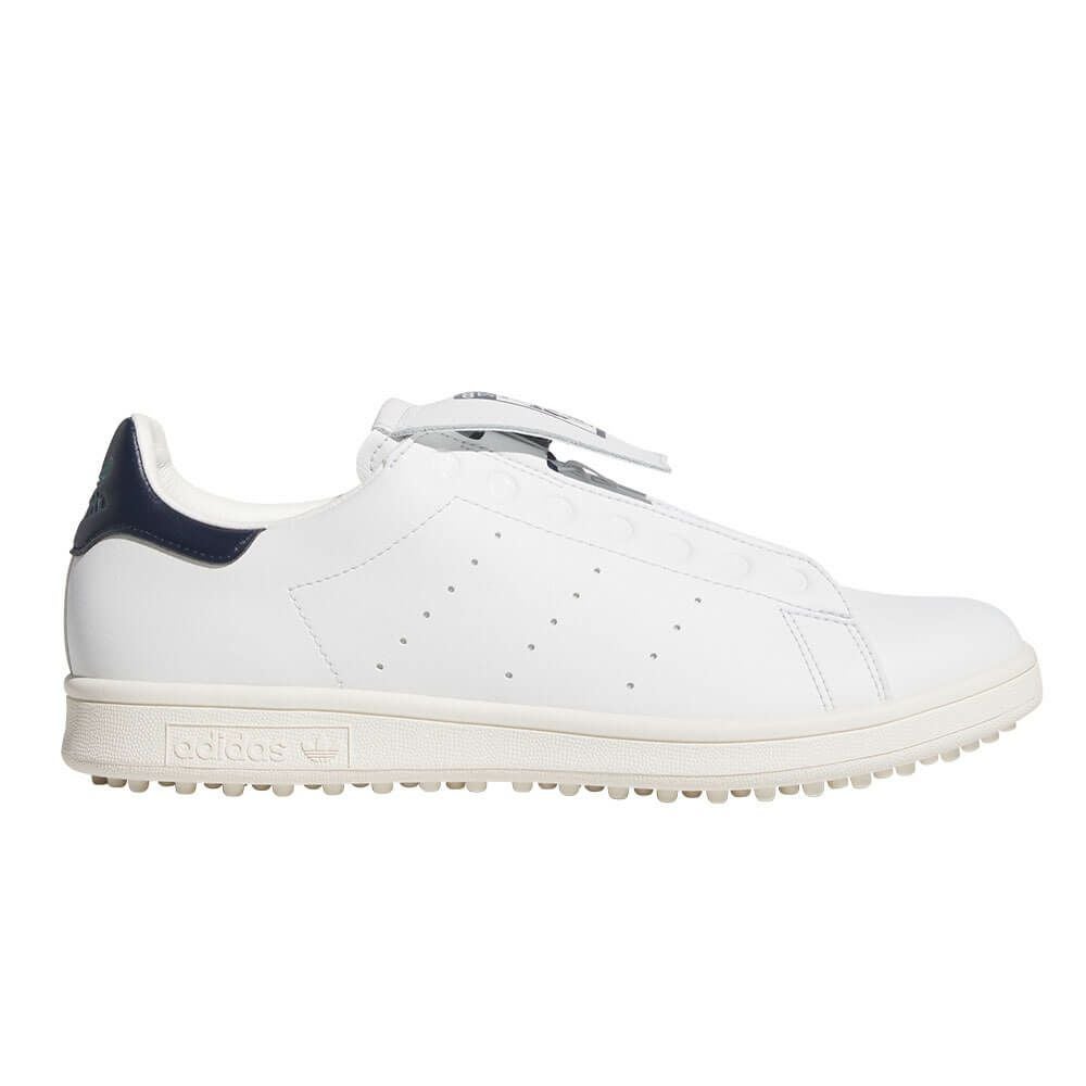 アディダス adidas　スタンスミス STAN SMITH　ボア スパイクレス ゴルフシューズ NQX25 JP5193　2025年モデル ホワイト/ホワイト/インディゴ