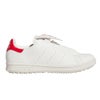 アディダス adidas　スタンスミス STAN SMITH　ボア スパイクレス ゴルフシューズ NQX25 JP5194　2025年モデル ホワイト/ホワイト/スカーレット