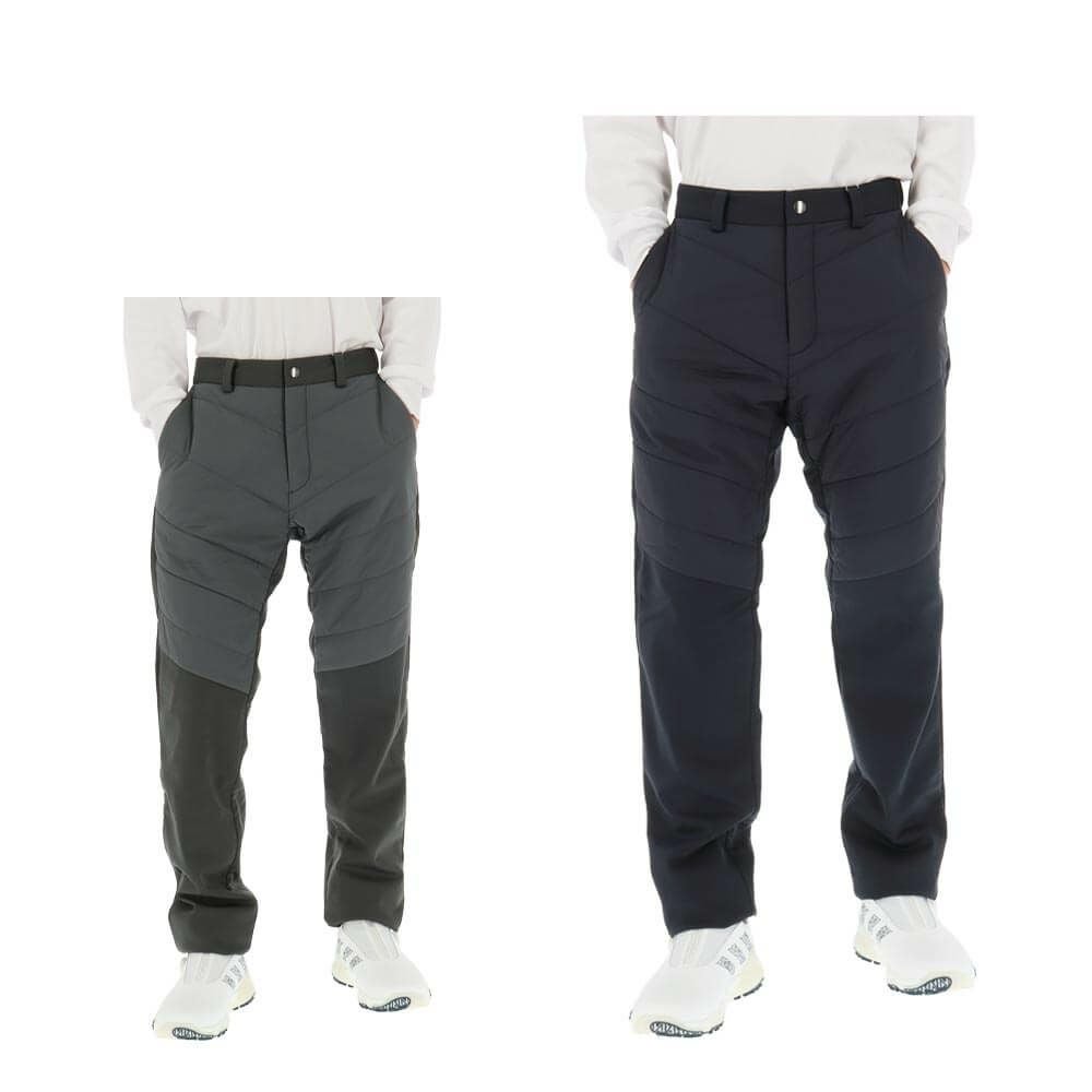 マンシングウェア Munsingwear　メンズ 生地切替 中綿 ストレッチ ボンディング ロングパンツ MG4FLP26M　2024年モデル