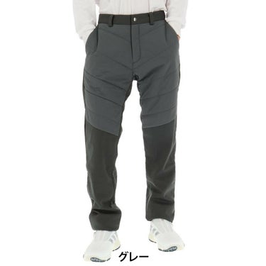 マンシングウェア Munsingwear　メンズ 生地切替 中綿 ストレッチ ボンディング ロングパンツ MG4FLP26M　2024年モデル 詳細1