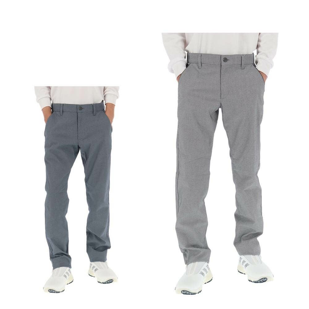 ルコック Le coq sportif　メンズ ロゴ刺繍 ストレッチ ドビー素材 ロングパンツ LG4FLP00M　2024年モデル