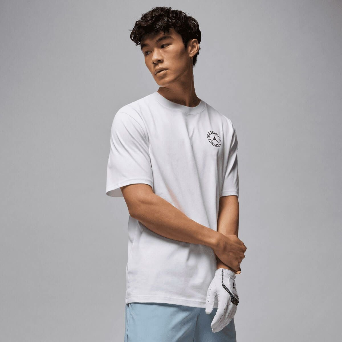JORDAN ジョーダン　メンズ ゴルフ 半袖 クルー Tシャツ IH2129 100 ホワイト　2025年モデル 詳細2