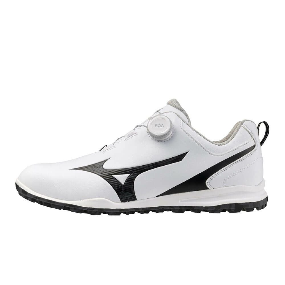 ミズノ MIZUNO ジーエムスタイル ボア メンズ スパイクレス ゴルフシューズ 51GM2553 02 ホワイト×ブラックカモ 2025年モデル