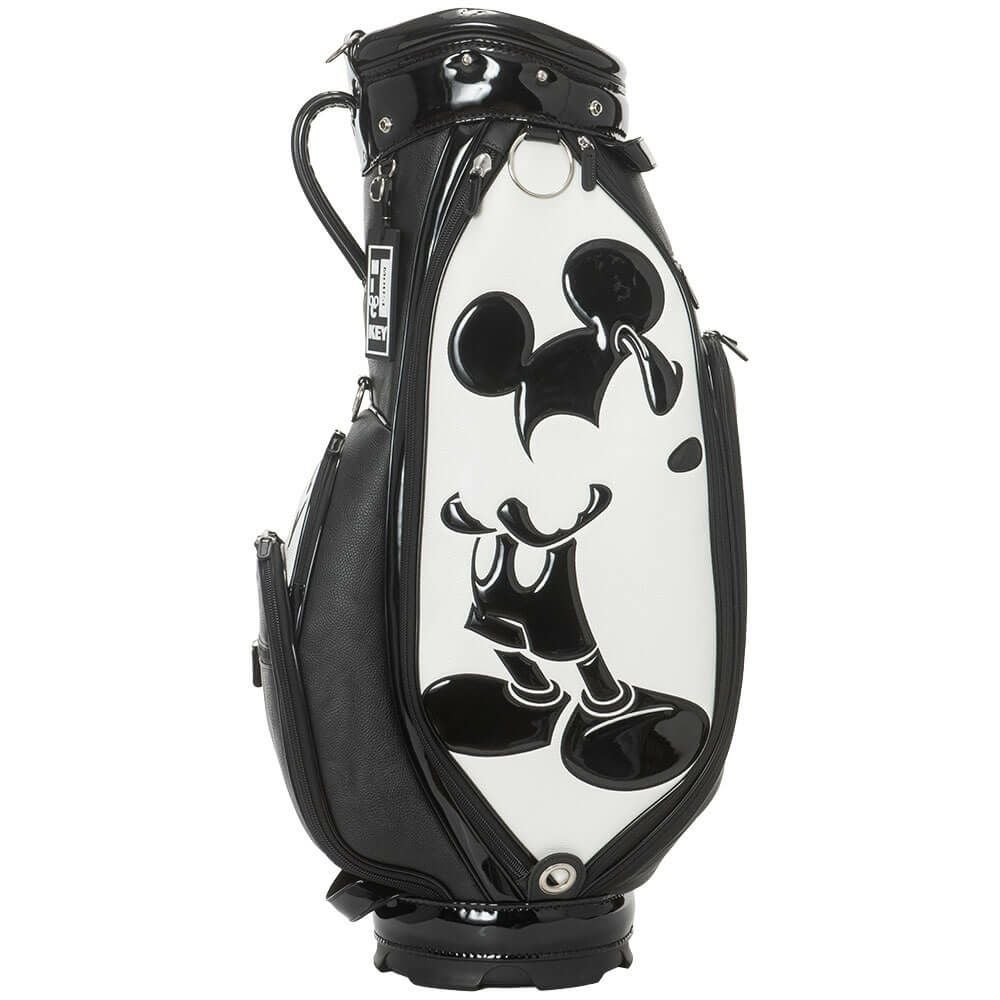 ディズニー モノクローム ミッキー ゴルフ キャディバッグ XYMG5FC1 00 ホワイト　2025年モデル ホワイト 詳細2