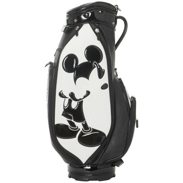 ディズニー モノクローム ミッキー ゴルフ キャディバッグ XYMG5FC1 00 ホワイト　2025年モデル ホワイト 詳細4