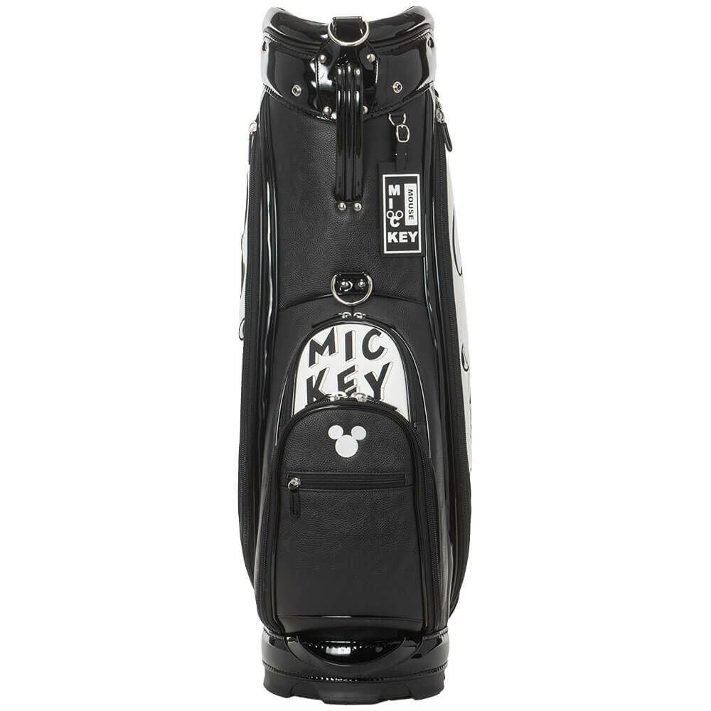 ディズニー モノクローム ミッキー ゴルフ キャディバッグ XYMG5FC1 00 ホワイト　2025年モデル ホワイト 詳細5