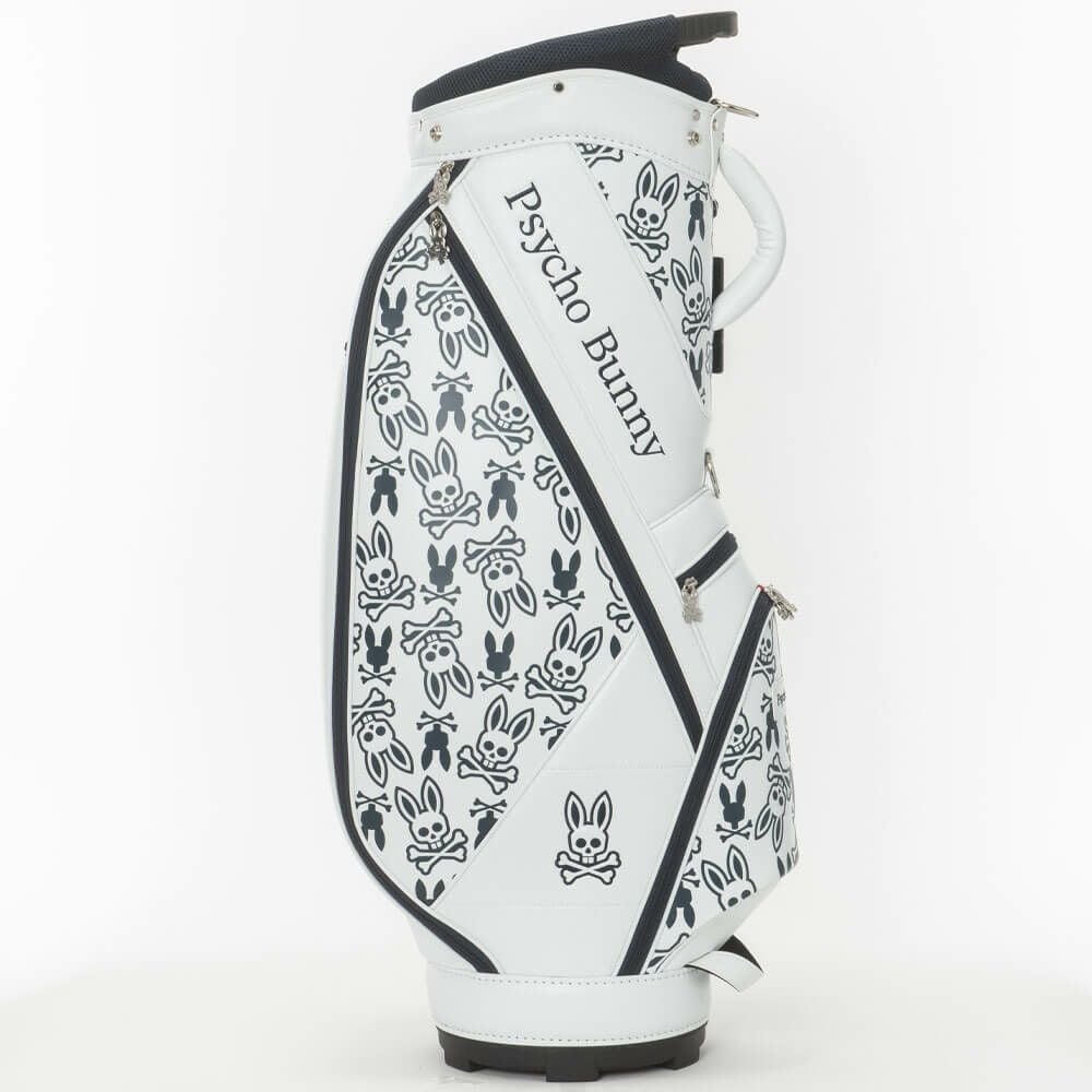 サイコバニー PsychoBunny　MONOGRAM キャディバッグ PBMG5FC5 00 ホワイト　2025年モデル ホワイト 詳細5