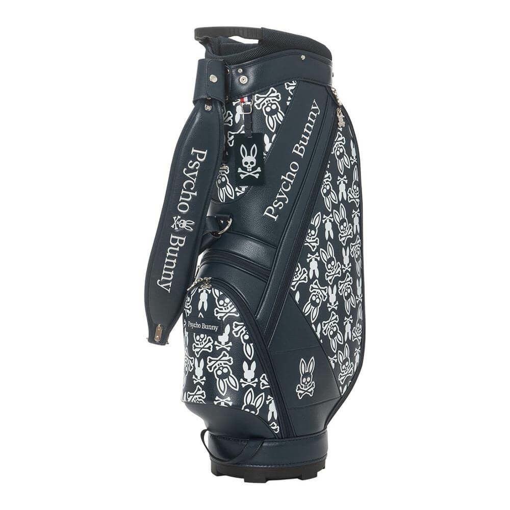 サイコバニー PsychoBunny　MONOGRAM キャディバッグ PBMG5FC5 30 ネイビー　2025年モデル ネイビー