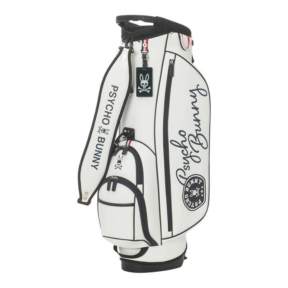 サイコバニー PsychoBunny　LWG スタンドキャディバッグ PBMG5FC6 00 ホワイト　2025年モデル ホワイト