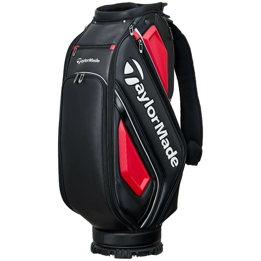 テーラーメイド　オーステック メンズ キャディバッグ UN725 M13503 ブラック/レッド　2025年モデル ブラック/レッド 詳細2