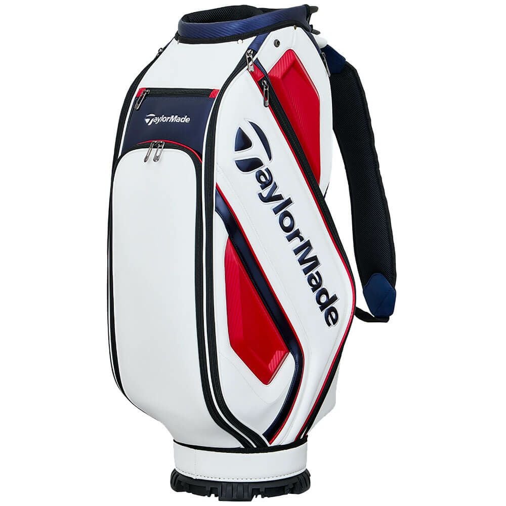 テーラーメイド　オーステック メンズ キャディバッグ UN725 M13504 ホワイト/ネイビー/レッド　2025年モデル ホワイト/ネイビー/レッド 詳細2