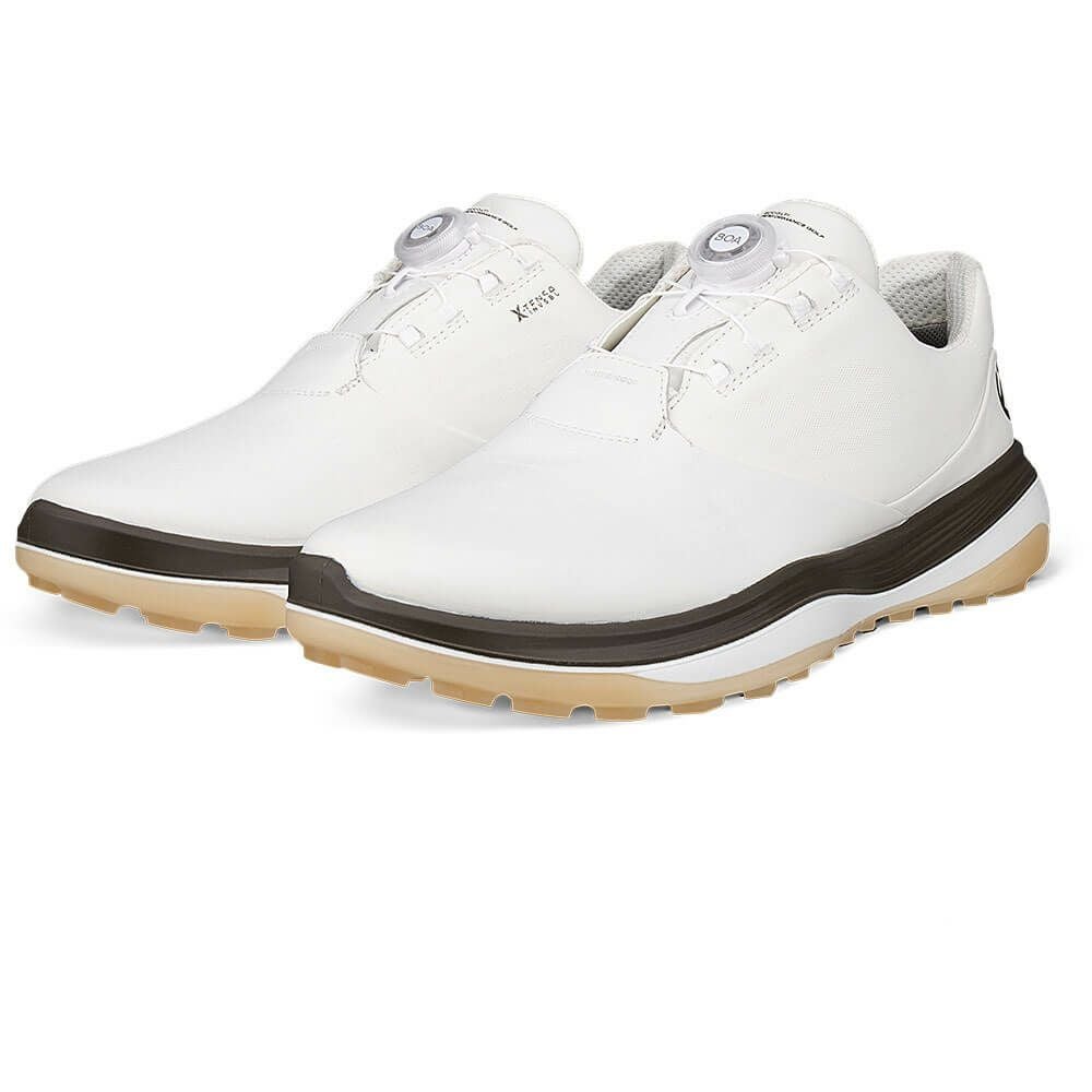 ecco エコー LT1 BOA エルティーワン ボア メンズ スパイクレス ゴルフシューズ 132274 51173 WHITE/TARMAC 2025年モデル