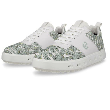 ecco エコー　STREET 720 ストリート セブントゥエンティ メンズ スパイクレス ゴルフシューズ 111724 54418 WHITE/ICE FLOWER　2025年モデル WHITE/ICE-FLOWER（54418）