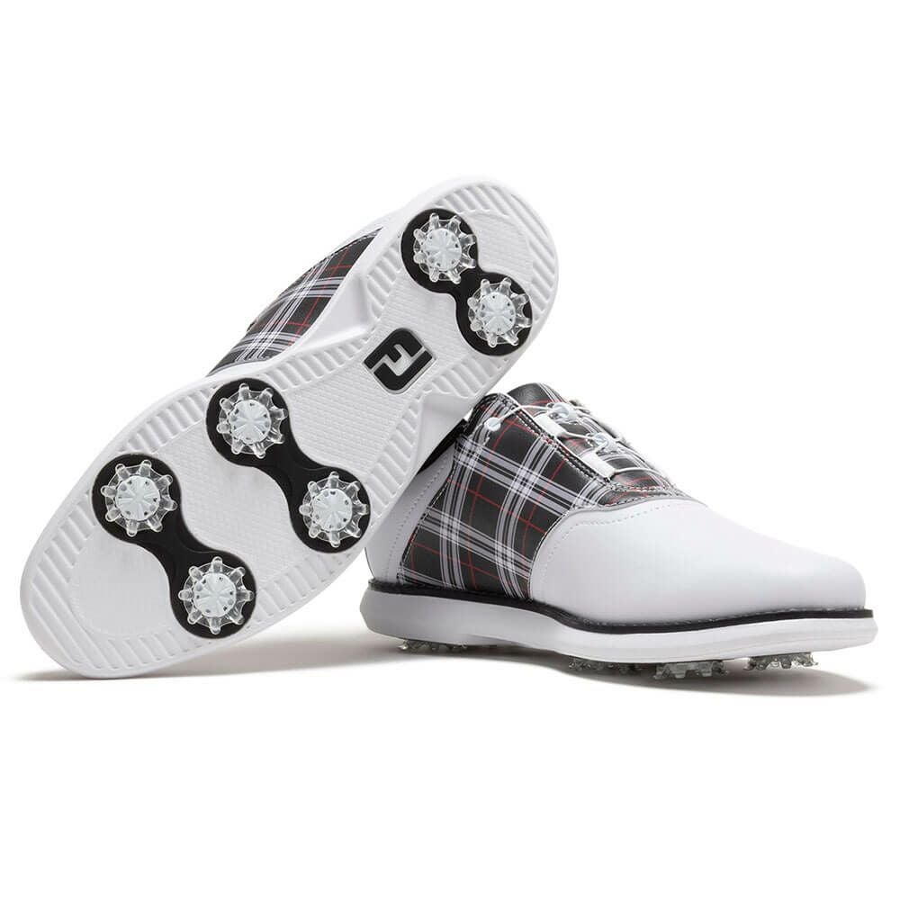 フットジョイ　イーコンフォート ボア 2025年モデル レディース ソフトスパイク ゴルフシューズ 98768 ホワイト/ブラック/レッド 詳細5